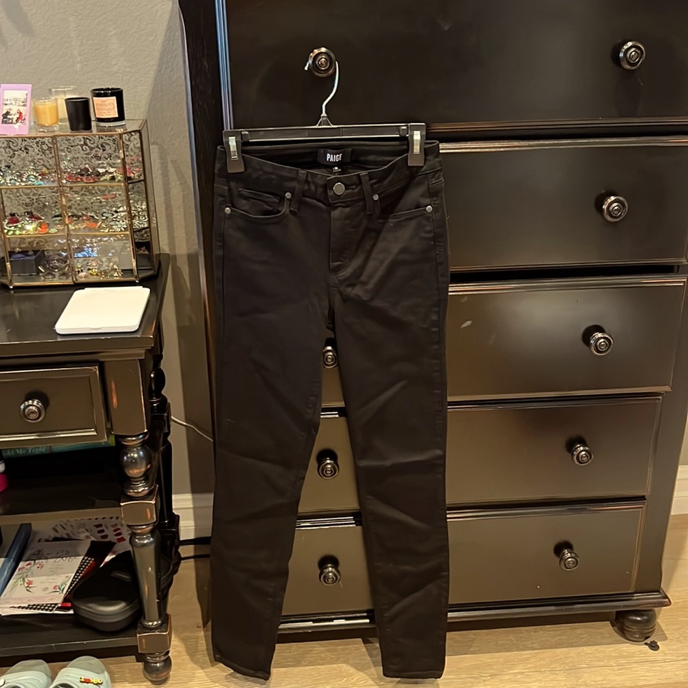 Paige denim black Horton ultra skinny size 26